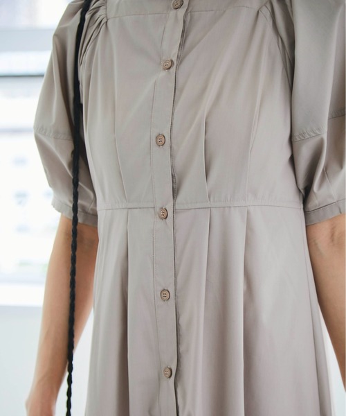 「ECRIRE」 半袖ワンピース M グレー レディース_画像5