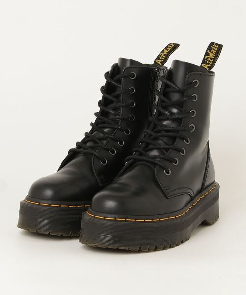 Dr. Martens ブラック ブーツ 24cm Dr.Martens 「Dr. Martens」 刺繍ショートブーツ 24cm ブラック
