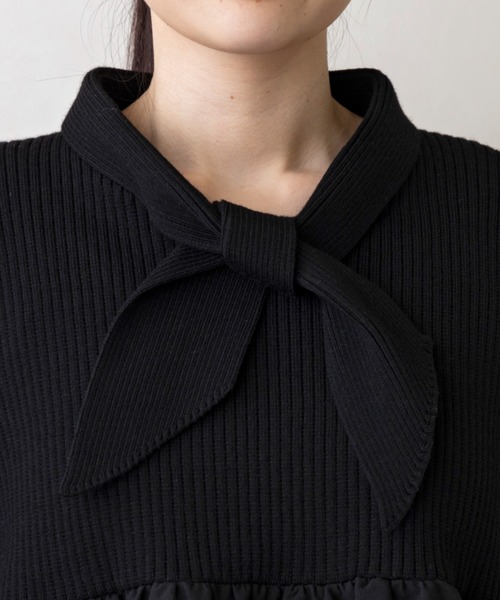【極美品✨】sono ソーノ WARM STRETCH フリルフルプルオーバー Sono（ソーノ）の「【SONO/ソーノ】【WARM STRETCH】ｻｰｷｭﾗｰﾌﾘﾙﾌﾟﾙｵｰﾊﾞｰ