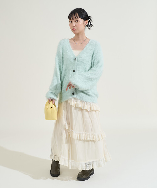 FREAK'S STORE（フリークスストア） カーディガン 染めわけ シャギー