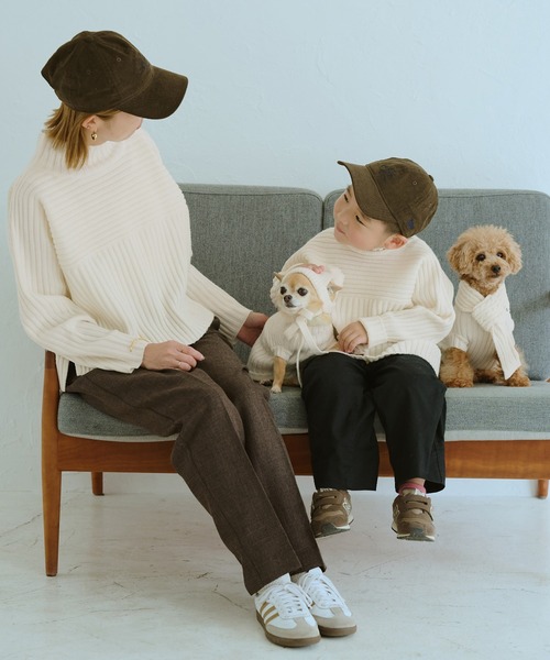 ROPE' PICNIC（ロペ ピクニック） 犬 服 「DOG」リブ切り替えニット