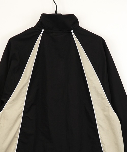 ナイロンジャケット ボリューム袖 タスランナイロン 短丈可 フルジップ