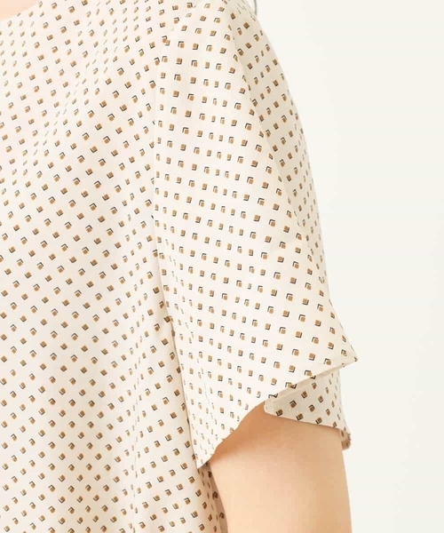 「MK MICHEL KLEIN」 半袖ブラウス 38 アイボリー レディース_画像7