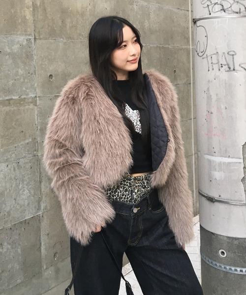 lilful コート アウター 「25年秋冬新作」ショート丈 ベーシック