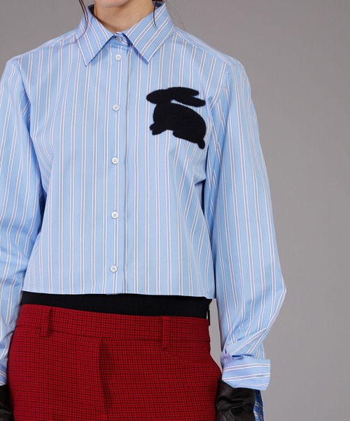 MSGM（エムエスジーエム） ブラウス シャツ 「BUNNY」モチーフ