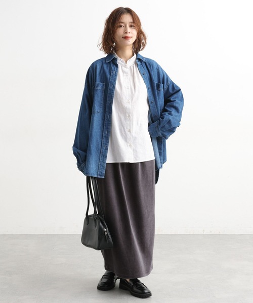 あちち様 シングルガーゼ襟フリル5分袖ブラウス | [公式]スタディオクリップ