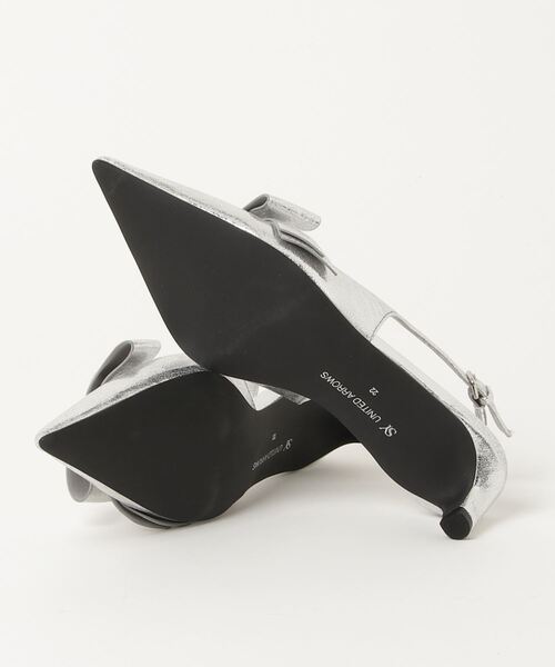 「SY UNITED ARROWS」 ヒールサンダル 25cm シルバー レディース_画像3
