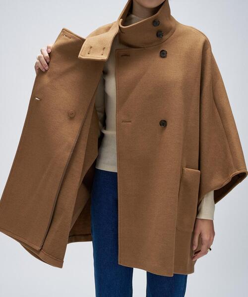 Chloe ベージュ キャメル ポンチョ風 コート ボタン Chloe ベージュ