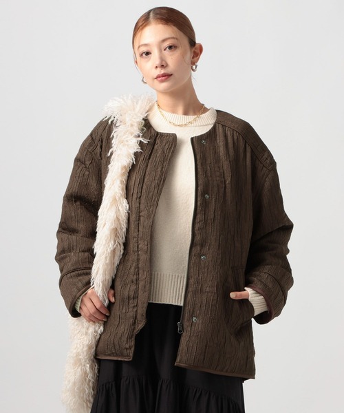 BAYFLOW（ベイフロー） ブルゾン アウター ジャガードキルティング