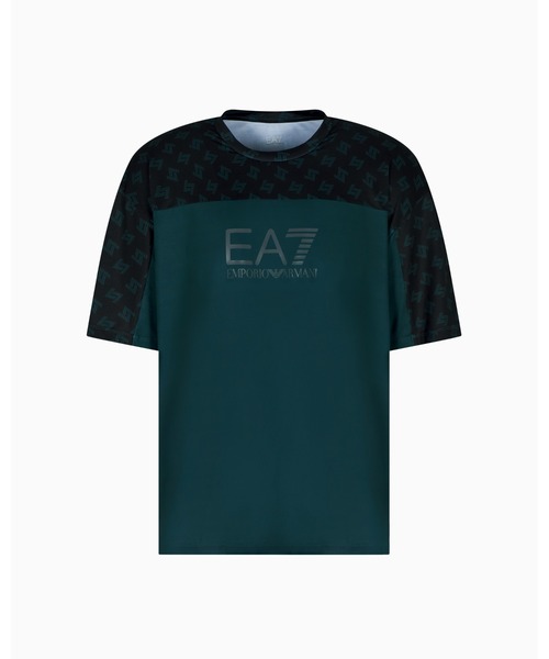 「EMPORIO ARMANI EA7」 半袖Tシャツ LARGE ブラック系その他 メンズの画像