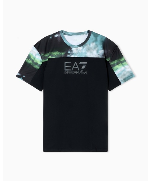 「EMPORIO ARMANI EA7」 半袖Tシャツ LARGE ブラック系その他 メンズの画像