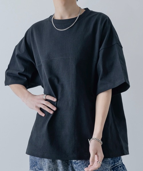 「INTER FACTORY」 半袖Tシャツ MEDIUM チャコールグレー メンズ_画像8