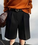 ハーフパンツ パンツ 短パン きれいめハーフパ...の詳細画像2