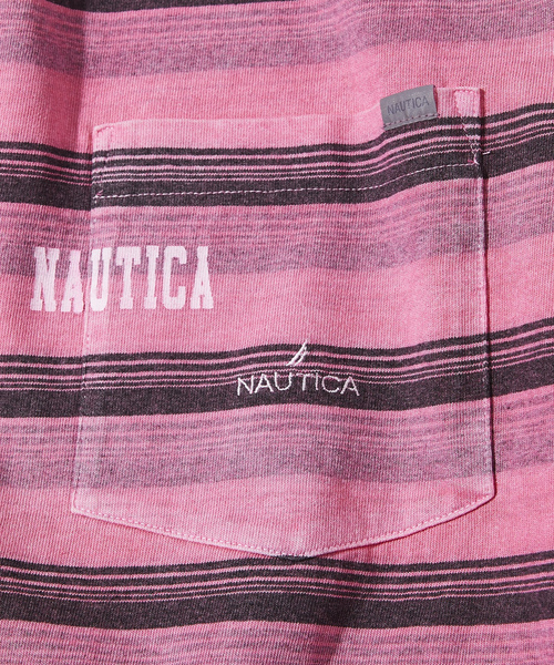 「NAUTICA」 半袖Tシャツ MEDIUM ベージュ メンズ_画像4