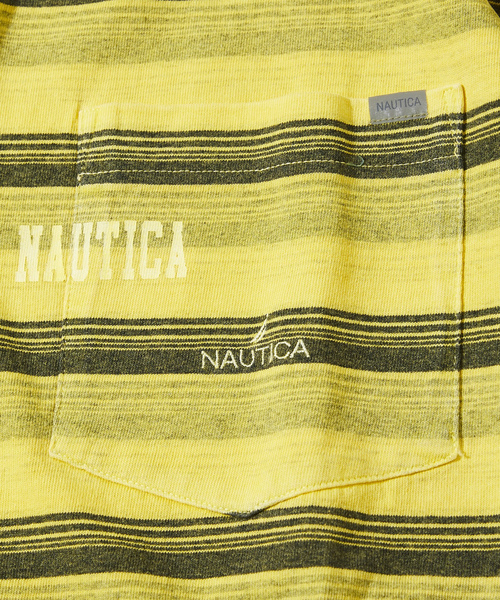 「NAUTICA」 半袖Tシャツ MEDIUM ベージュ メンズ_画像8