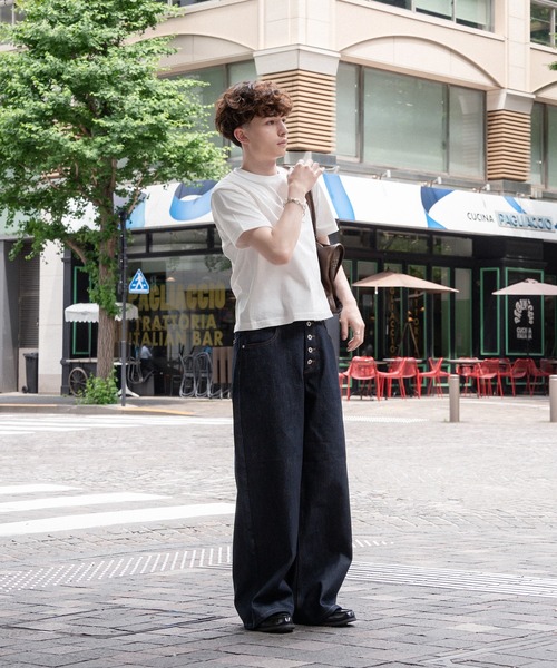 「kutir」 半袖Tシャツ LARGE ネイビー メンズ_画像8