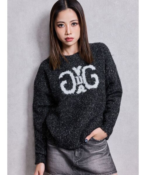 GYDAまとめ売り トップス シャギーニット GYDA（ジェイダ） GG PATTERN MIXシャギーニットトップス 即日発送