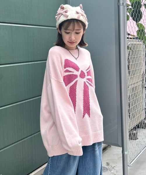 「Candy Stripper」 長袖ニット 2 オフホワイト レディース_画像6