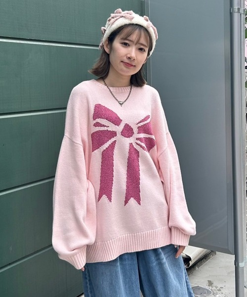 「Candy Stripper」 長袖ニット 2 オフホワイト レディース_画像7