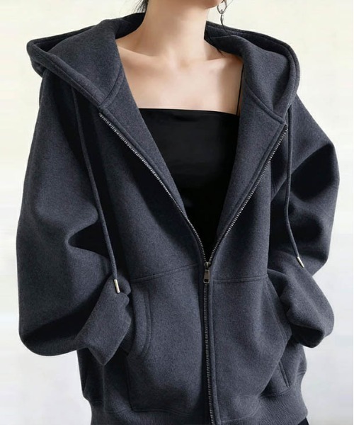 レディース　パーカー HUG.U（ハグユー） パーカー レディース アウター 2way 長袖 七分袖