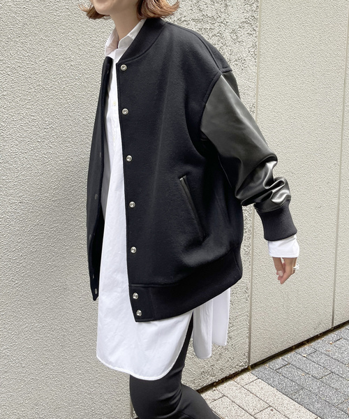 Spick & Span 黒 スタジャン 38 Spick＆Span（スピック アンド スパン） 「Spick & Span」 スタジャン