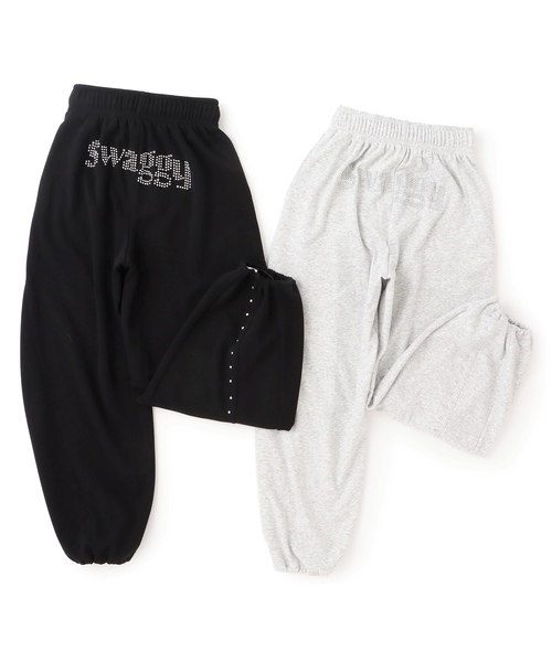 LOVETOXIC パンツ 「LTXC」「起毛」スタッズカーブスウェットパンツ