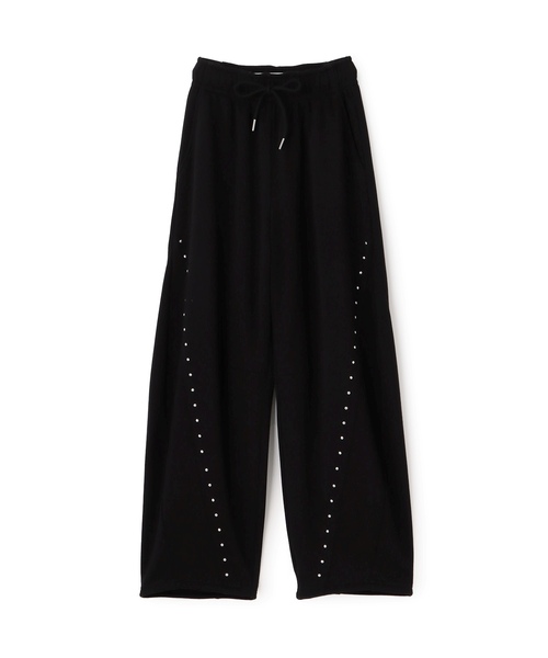 LOVETOXIC パンツ 「LTXC」「起毛」スタッズカーブスウェットパンツ