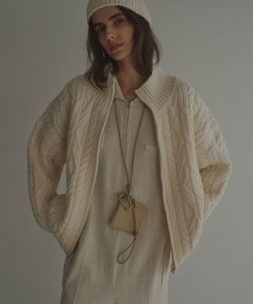 ETRE TOKYO（エトレトウキョウ） カーディガン ダブルジップケーブル