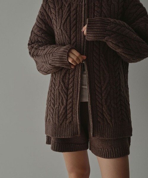 ETRE TOKYO（エトレトウキョウ） カーディガン ダブルジップケーブル