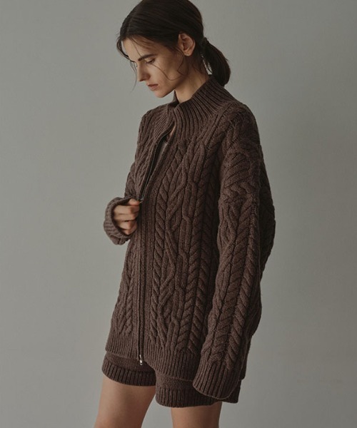 ETRE TOKYO（エトレトウキョウ） カーディガン ダブルジップケーブル
