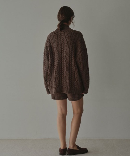 ETRE TOKYO（エトレトウキョウ） カーディガン ダブルジップケーブル