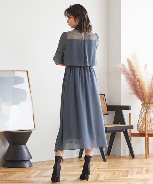 「niana」 半袖ワンピース M ブラック レディースの画像