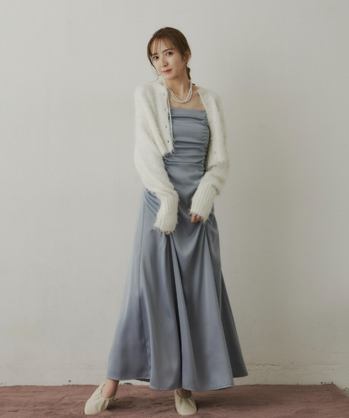 「VIOLETTA」 ニットカーディガン FREE ホワイト レディース_画像4