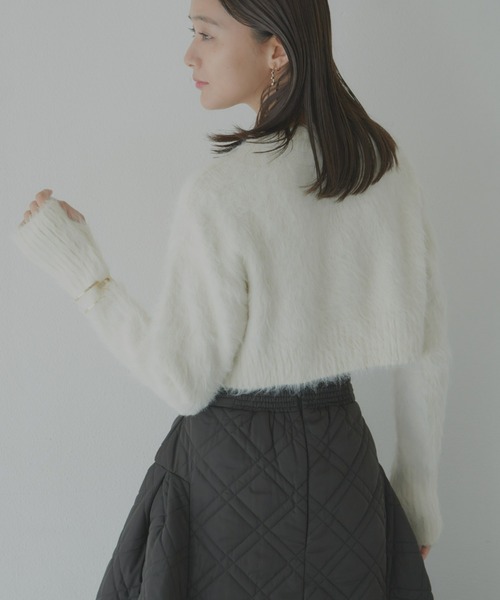 「VIOLETTA」 ニットカーディガン FREE ホワイト レディース_画像9