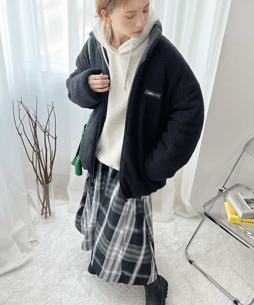 [Java] с хлопком блузон MEDIUM черный женский 