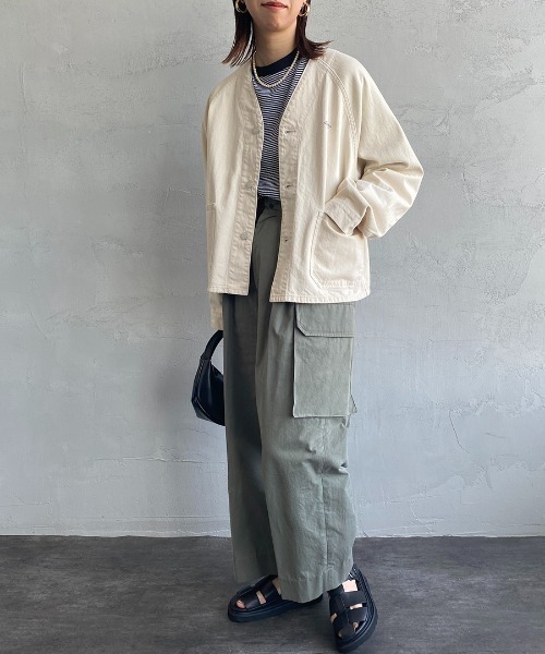 Danton（ダントン） ノーカラージャケット 38 キナリ レディース