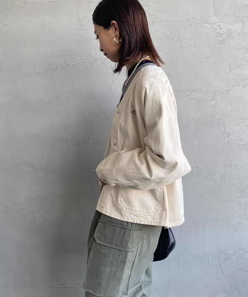 Danton（ダントン） ノーカラージャケット 38 キナリ レディース
