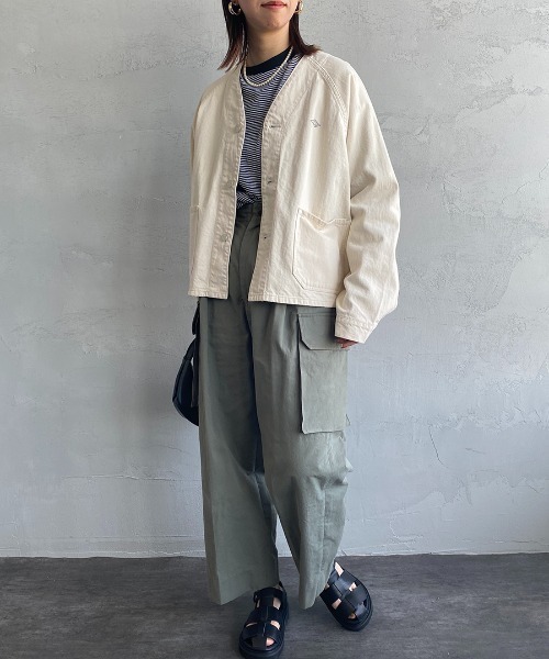 Danton（ダントン） ノーカラージャケット 38 キナリ レディース