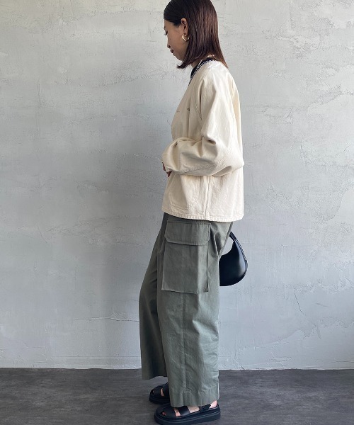 Danton（ダントン） ノーカラージャケット 38 キナリ レディース