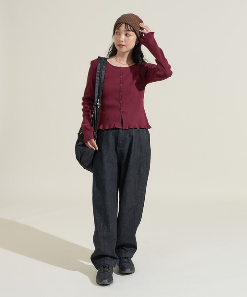 「FREAK'S STORE」 デニムパンツ SMALL ブルー レディース_画像3