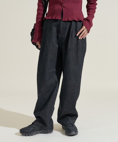 「FREAK'S STORE」 デニムパンツ SMALL ブルー レディース_画像6