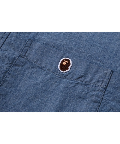 シャツ ONE POINT CHAMBRAY SHIRT メンズの画像