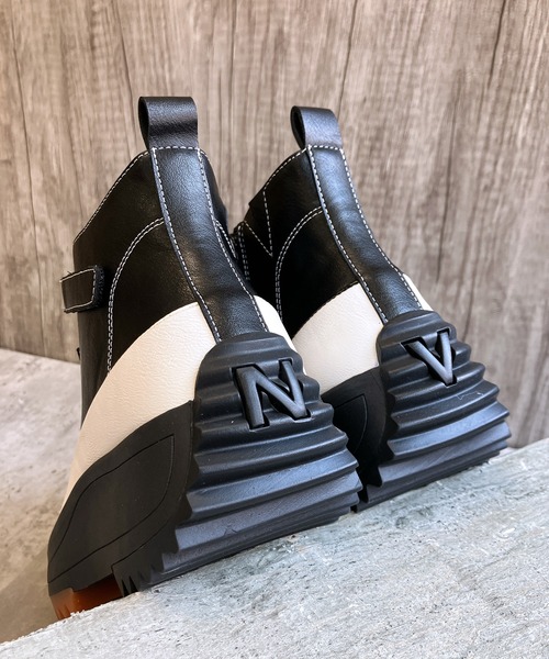 「Noubel Voug Relax」 ハイカットスニーカー 22.5cm シルバー レディース_画像7