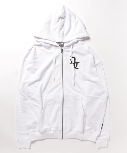 「DC SHOES」 ジップアップパーカー X-LARGE ベージュ メンズ_画像7