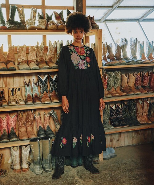 Freada（フリーダ） 長袖ワンピース ONE SIZE ブラック レディース