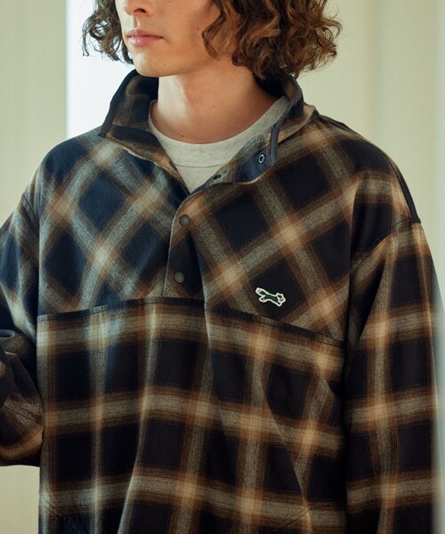 [TOWNCRAFT] рубашка с длинным рукавом MEDIUM черный мужской 