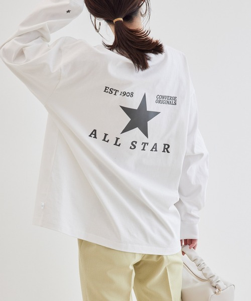 「CONVERSE TOKYO」 長袖カットソー FREE サックスブルー レディース_画像2