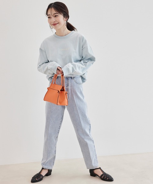 「CONVERSE TOKYO」 長袖カットソー FREE サックスブルー レディース_画像3