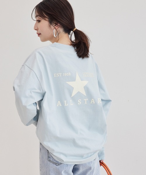 「CONVERSE TOKYO」 長袖カットソー FREE サックスブルー レディース_画像4