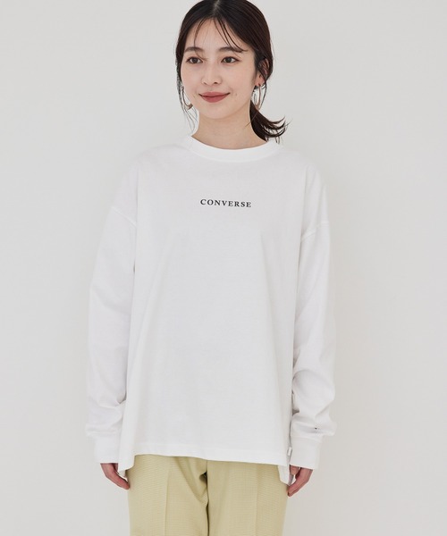 「CONVERSE TOKYO」 長袖カットソー FREE サックスブルー レディース_画像9